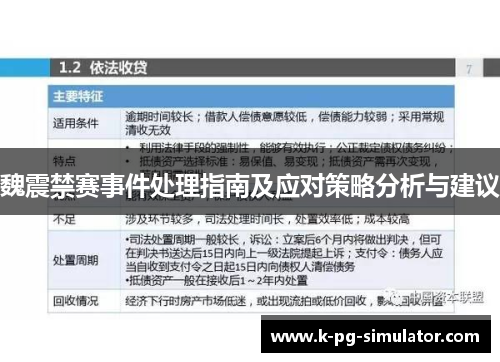 魏震禁赛事件处理指南及应对策略分析与建议